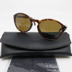 Persol 3237-S 24/57 52mm Tortoise Brown Polarized
